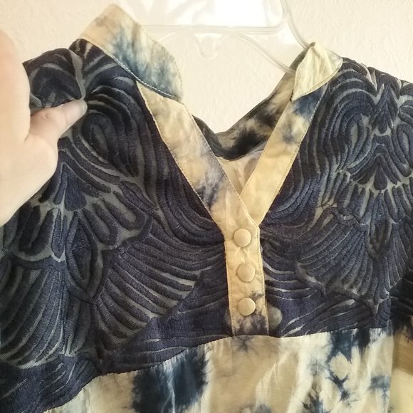 Tie Dye Embroidered Maxi Dress - Picture 6 of 12